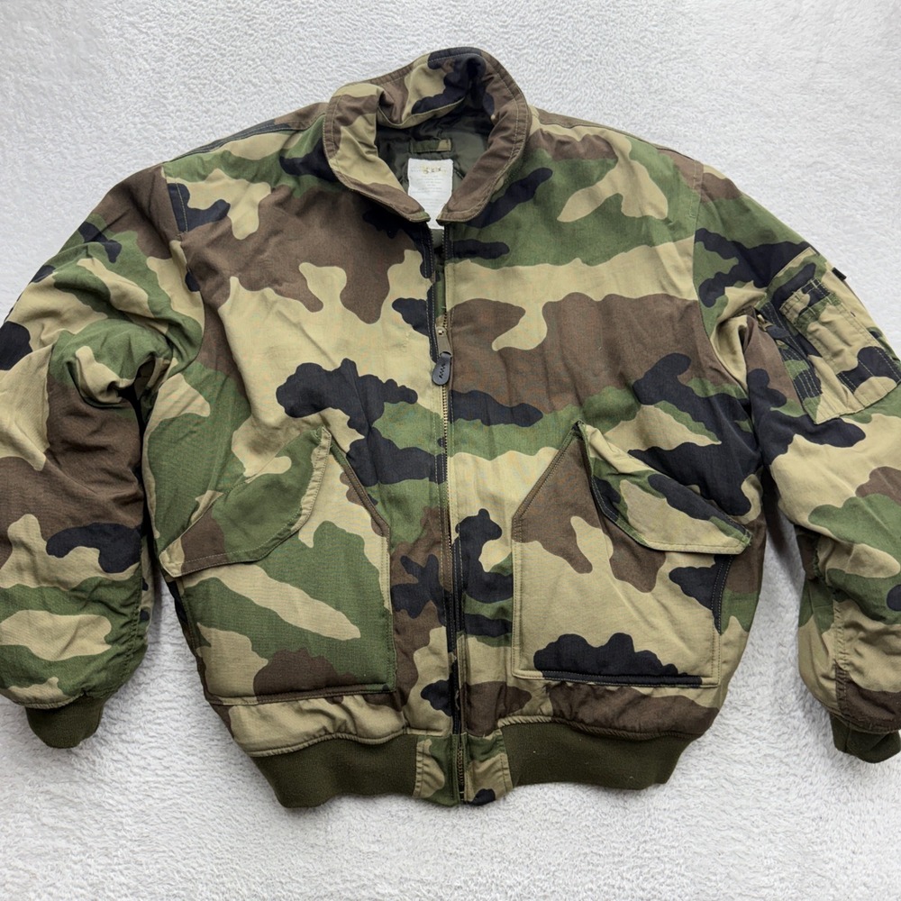 Mil-Tec‎ Mens Woodland Camo CWU Flyer Cold Weather Bomber Jacket XXL 10404524